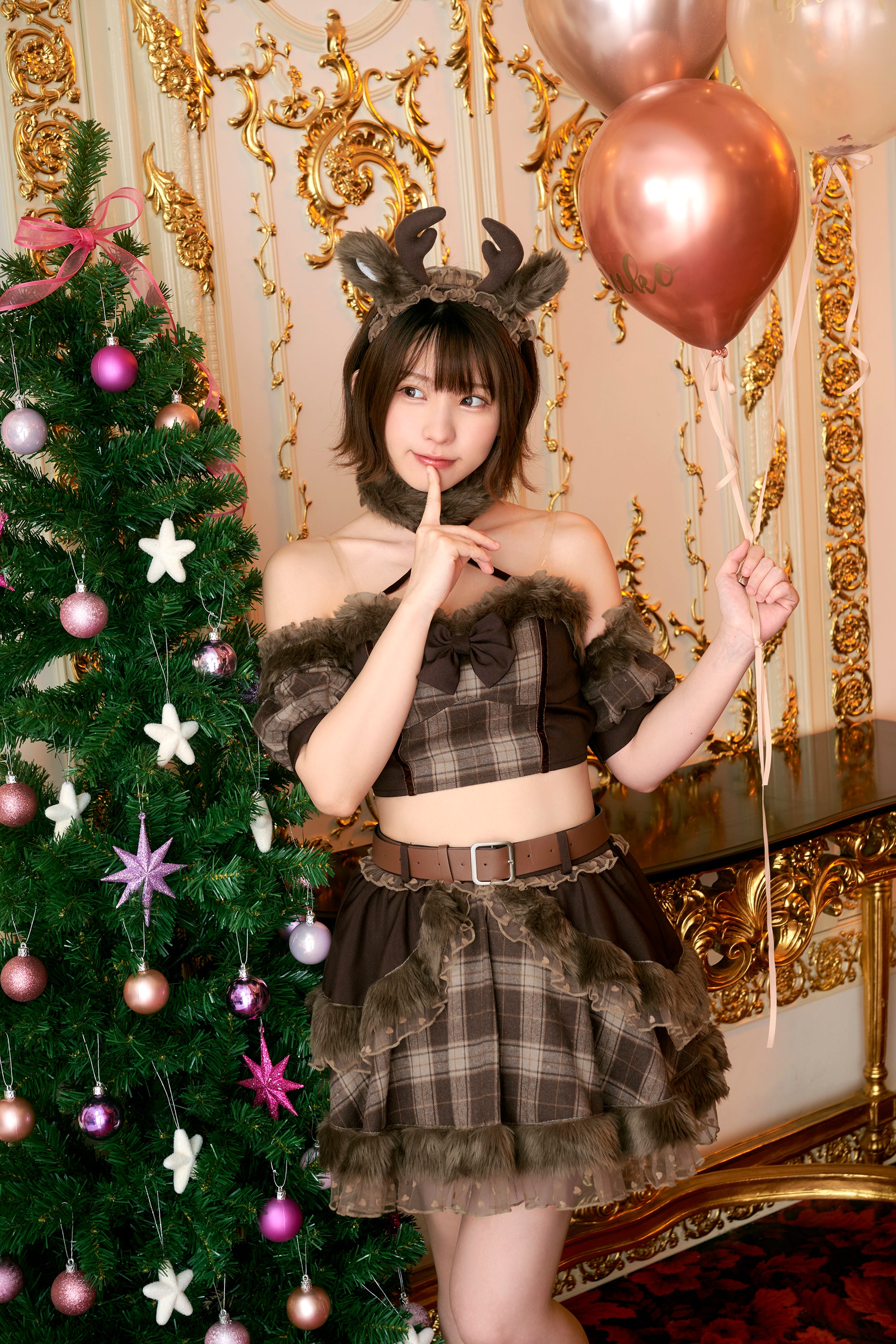 New]《えなこちゃん着用》コスプレ トナカイ クリスマス リリパレ