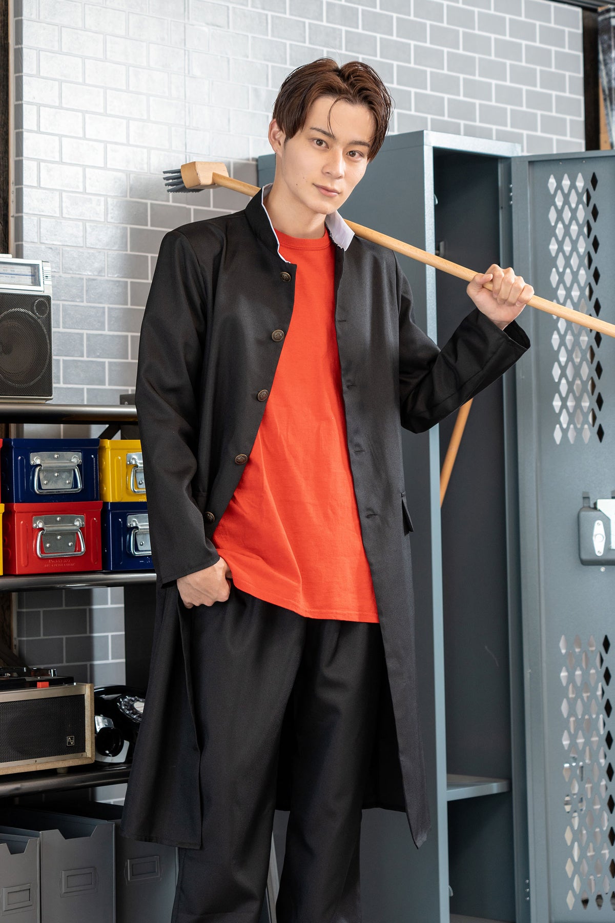 コスプレ 学ラン 制服 MENコス スクール長ラン メンズ フリーサイズ 