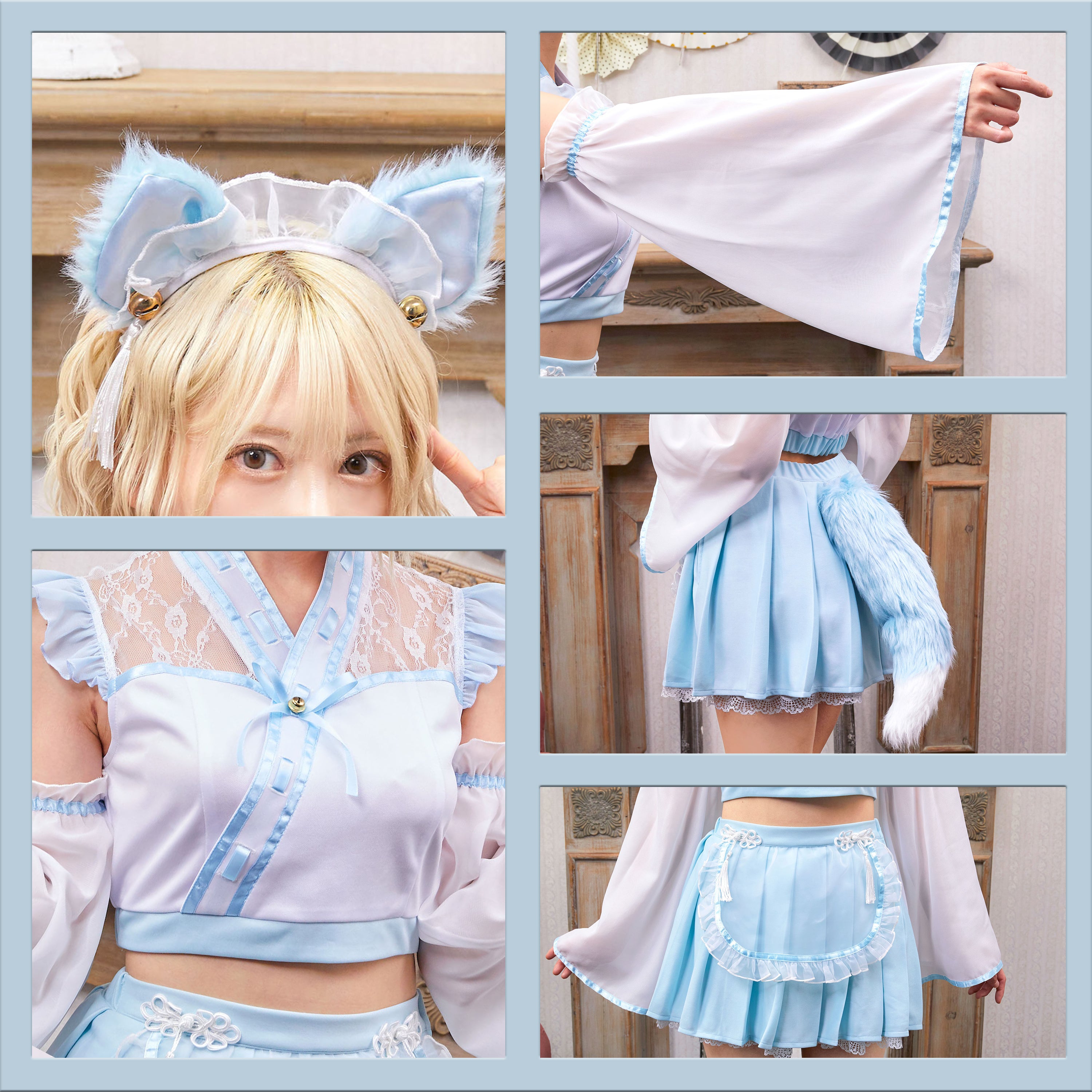 New] コスプレ きつね 巫女 和風 シュガーウィップ 狐巫女メイド レディース フリーサイズ ブルー/ピンク【クリアストーン】 –  clearstone(クリアストーン)公式オンラインストア