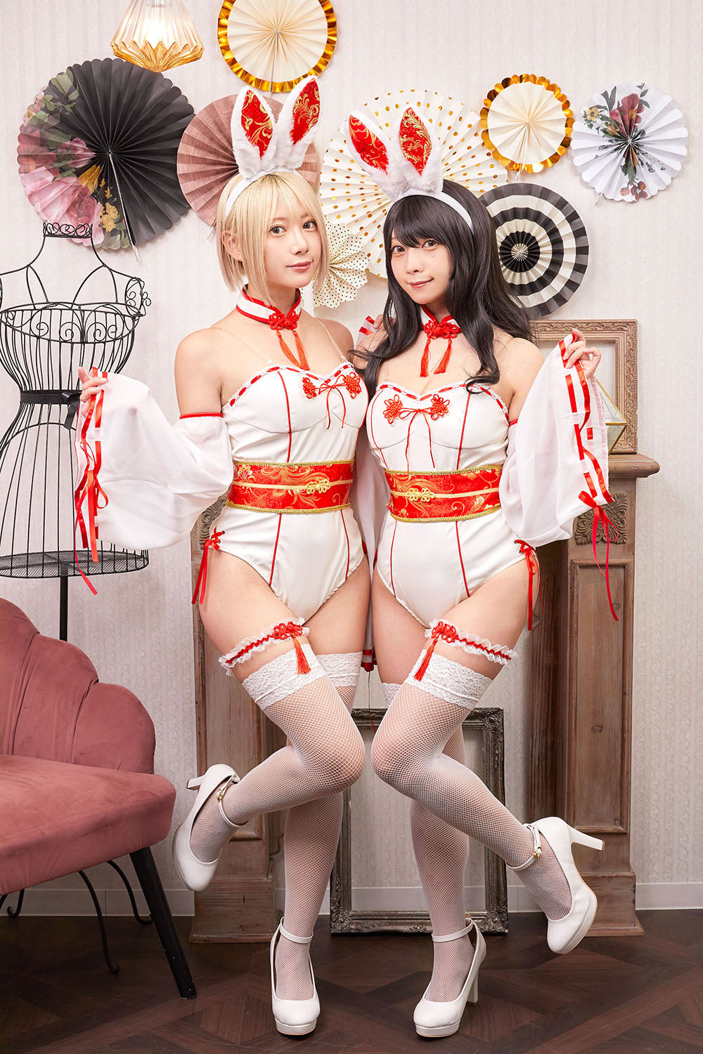 コスプレ 巫女 バニーガール シュガーウィップ 巫女バニー レディース フリーサイズ ホワイト【クリアストーン】