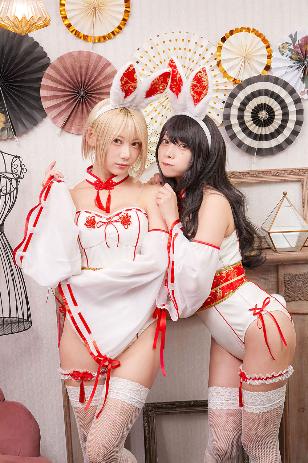 コスプレ 巫女 バニーガール シュガーウィップ 巫女バニー レディース フリーサイズ ホワイト【クリアストーン】