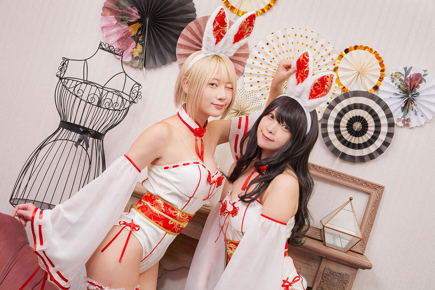 コスプレ 巫女 バニーガール シュガーウィップ 巫女バニー レディース フリーサイズ ホワイト【クリアストーン】