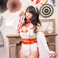コスプレ 巫女 バニーガール シュガーウィップ 巫女バニー レディース フリーサイズ ホワイト【クリアストーン】