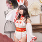 コスプレ 巫女 バニーガール シュガーウィップ 巫女バニー レディース フリーサイズ ホワイト【クリアストーン】
