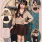 コスプレ キッズ こども ハロウィン 制服 ブラウンセーラー 120/140cm ブラウン【クリアストーン】