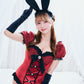 《神谷泉水ちゃん着用》 コスプレ ハロウィン バニーガール リュクステラ ルージュバニー レディース フリーサイズ レッド 【クリアストーン】