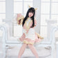 コスプレ ハロウィン 狐 キョンシー ダスティコンフィ キツネキョンシー レディース フリーサイズ ブルー/ピンク【クリアストーン】♡