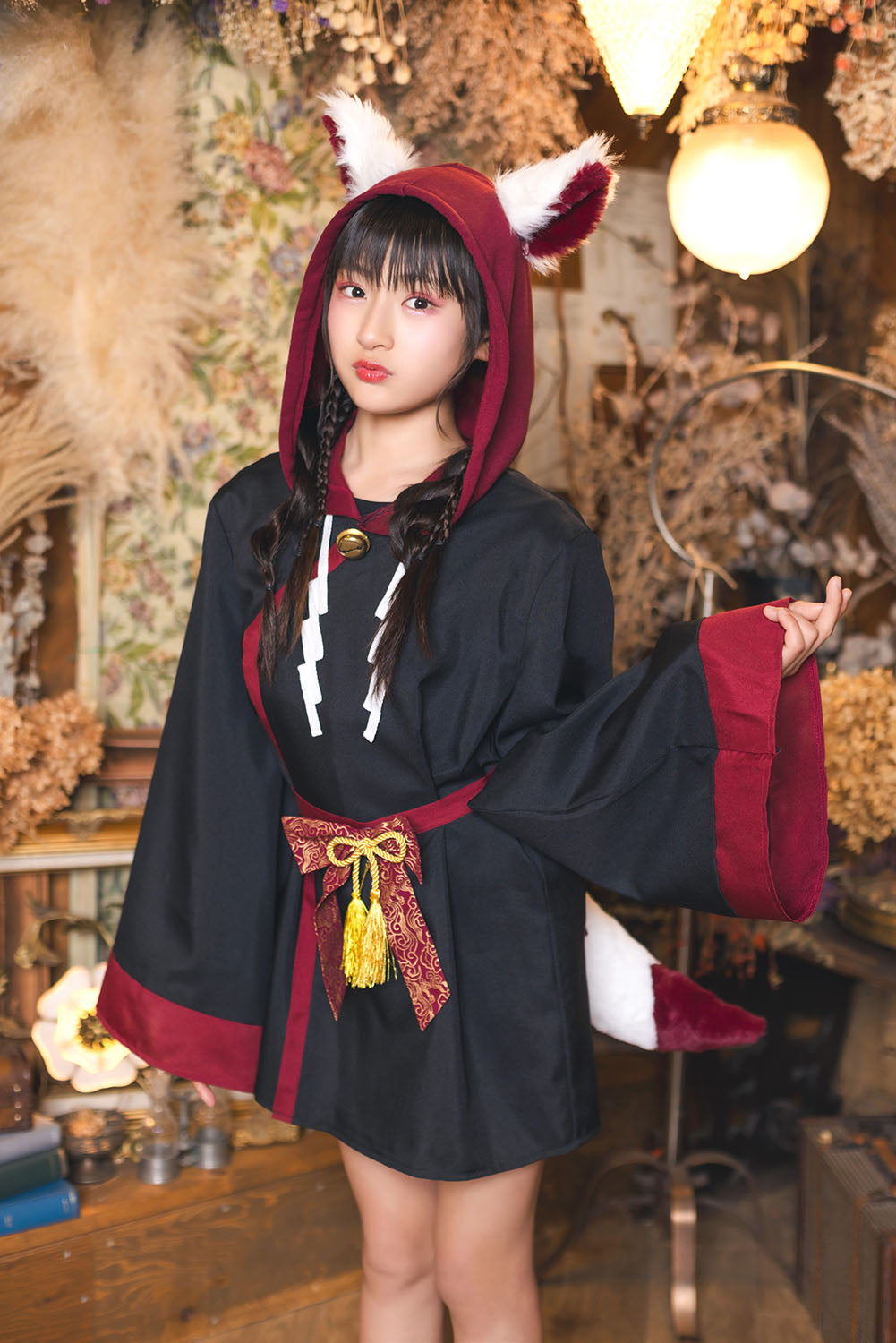 コスプレ ジュニア COSCHU! 稲荷様パーカーキッズ ユニセックス 150cm