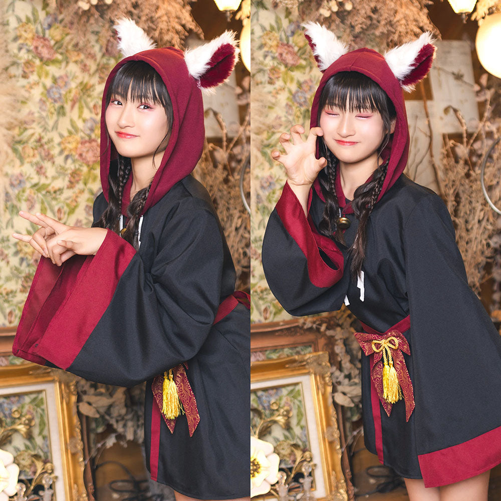 コスプレ ジュニア COSCHU! 稲荷様パーカーキッズ ユニセックス 150cm