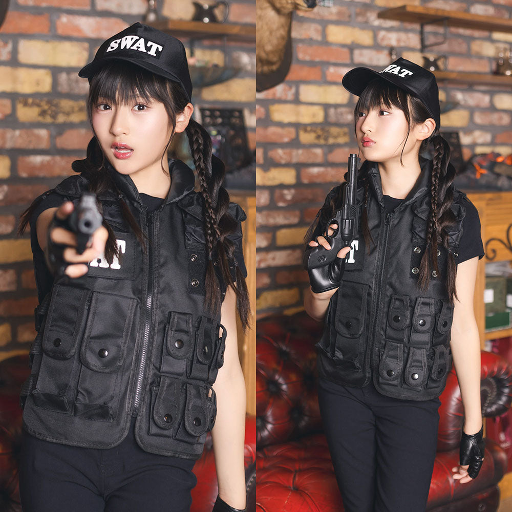 New] コスプレ ジュニア COSCHU! SWAT キッズ ユニセックス 150cm