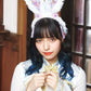 和柄カチューシャ白うさぎ