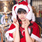 コスプレ ジュニア こども クリスマス メリープラムフェアリー うさぎケープサンタ 150cm 女の子 レッド 【クリアストーン】