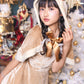コスプレ ジュニア こども クリスマス メリープラムフェアリー リボンケープトナカイ 150cm 女の子 ベージュ【クリアストーン】