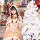 コスプレ ジュニア こども クリスマス メリープラムフェアリー リボンケープトナカイ 150cm 女の子 ベージュ【クリアストーン】