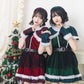 《JamsCollection着用》コスプレ サンタ クリスマス リリパレ チェックケープサンタ レディース フリーサイズ グリーン/レッド【クリアストーン】♡