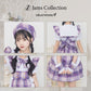 《JamsCollection着用》コスプレ リリパレ アイドルチェックメイド レディース フリーサイズ ブルー/ピンク/イエロー/パープル/ミント 【クリアストーン】♡