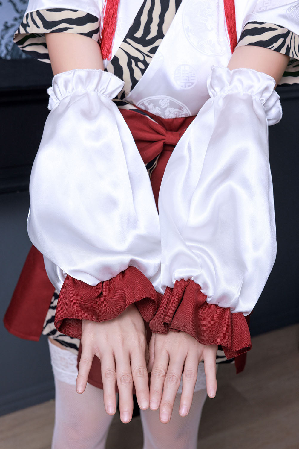 コスプレ 節分 INAZUMA鬼girl 巫女 フリーサイズ レディース レッド