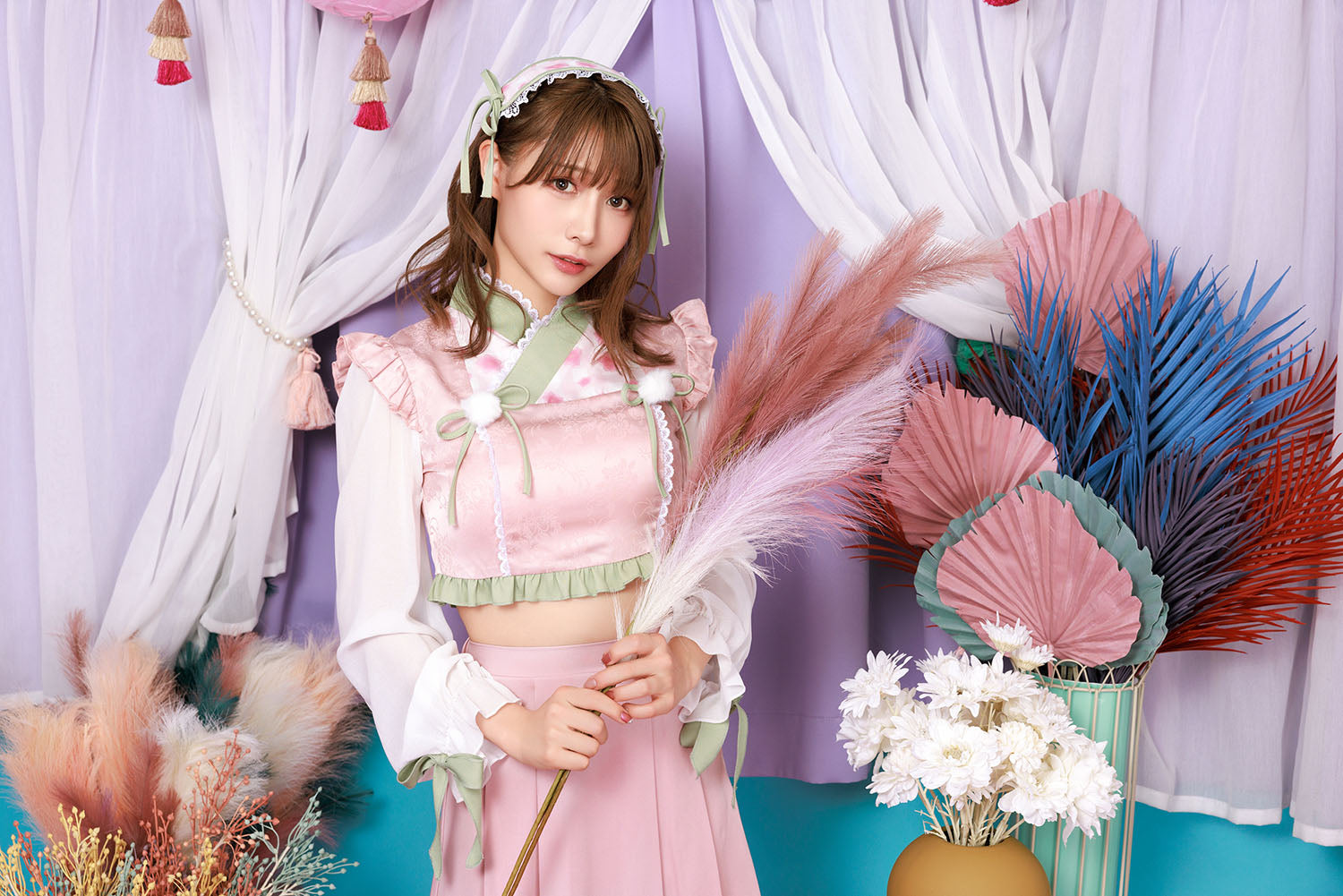 コスプレ 和風 装束 アニマル 恋衣 和装束 桃花巫女ねこ レディース