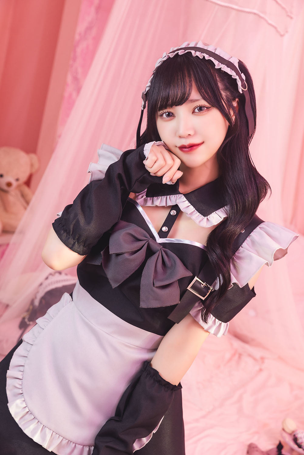 コスプレ ハロウィン ヤムヤムヤミー 憂鬱メイド レディース フリーサイズ ブラック【クリアストーン】