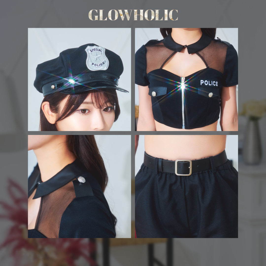 コスプレ ポリス GLOWHOLIC ショートパンツポリス レディース