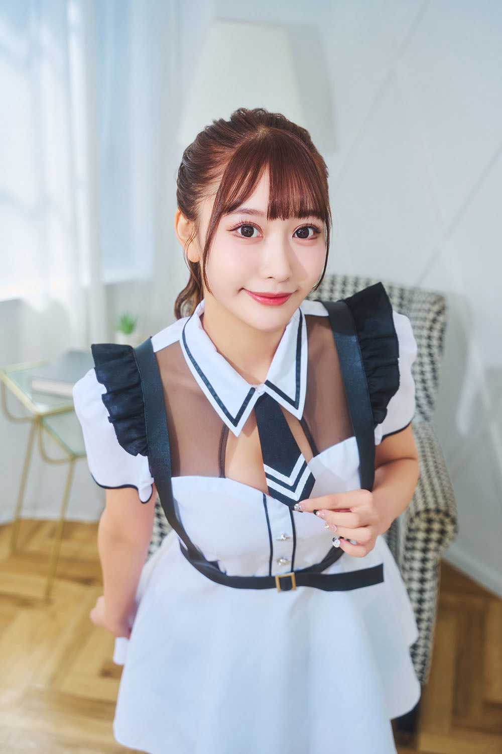 [NEW] コスプレ ミリタリー GLOWHOLIC ホワイトミリタリー レディース フリーサイズ ホワイト【クリアストーン】