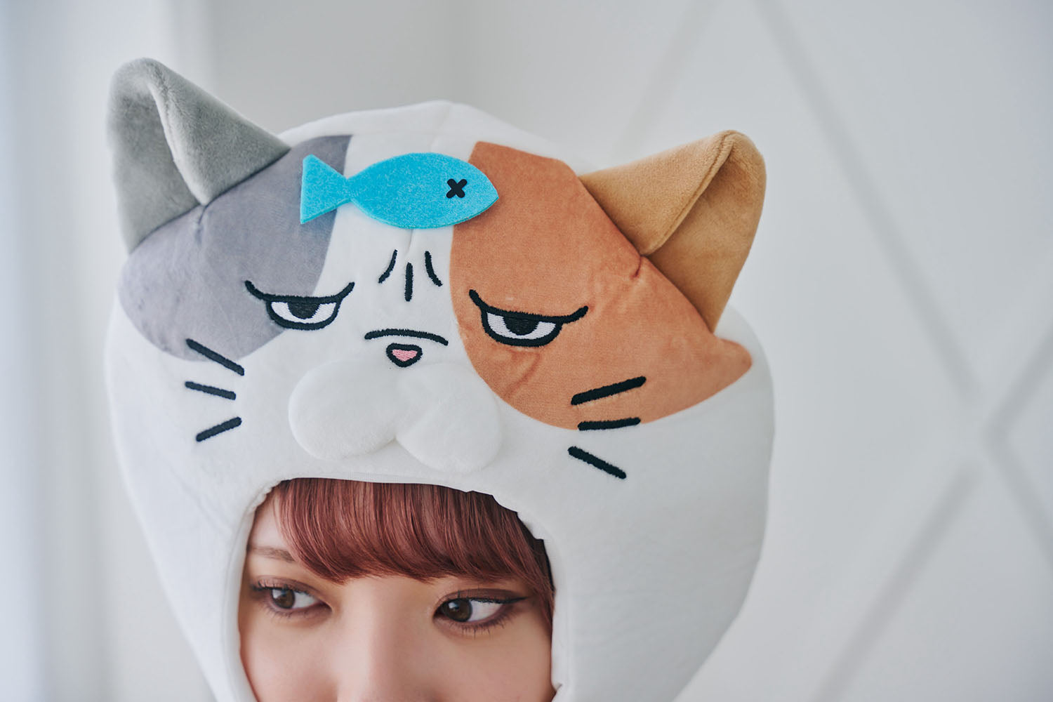 コスプレ小物 かぶりもの 被り物 ねこ かぶりもん 三毛猫かぶりもの