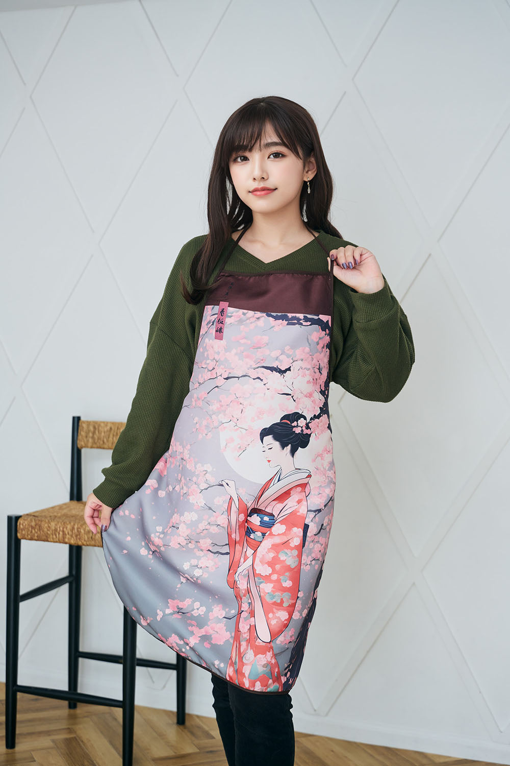 New] コスプレ エプロン 桜着物美人/里山着物美人/桜牡丹帯/陽桜帯