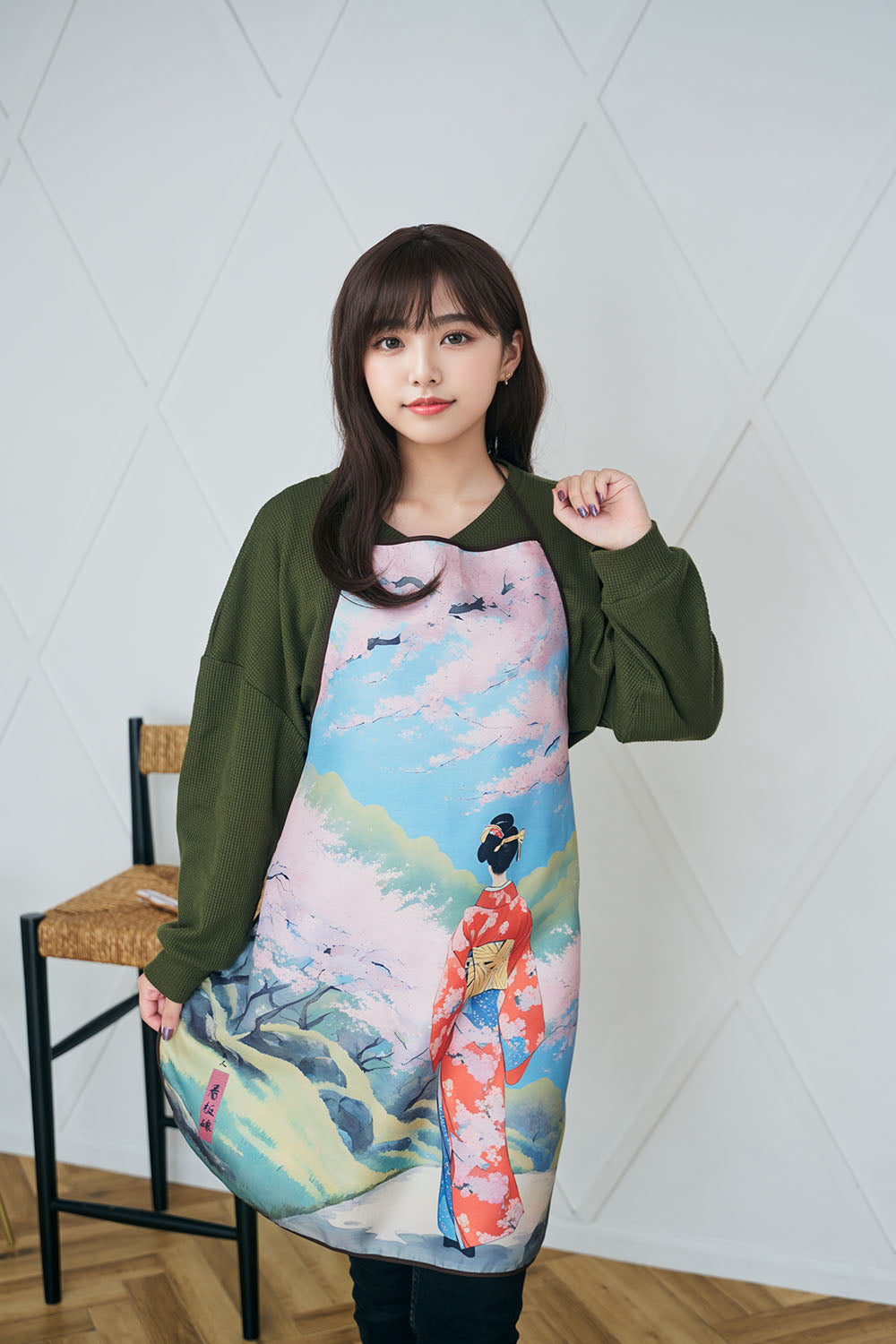 コスプレ エプロン 桜着物美人/里山着物美人/桜牡丹帯/陽桜帯