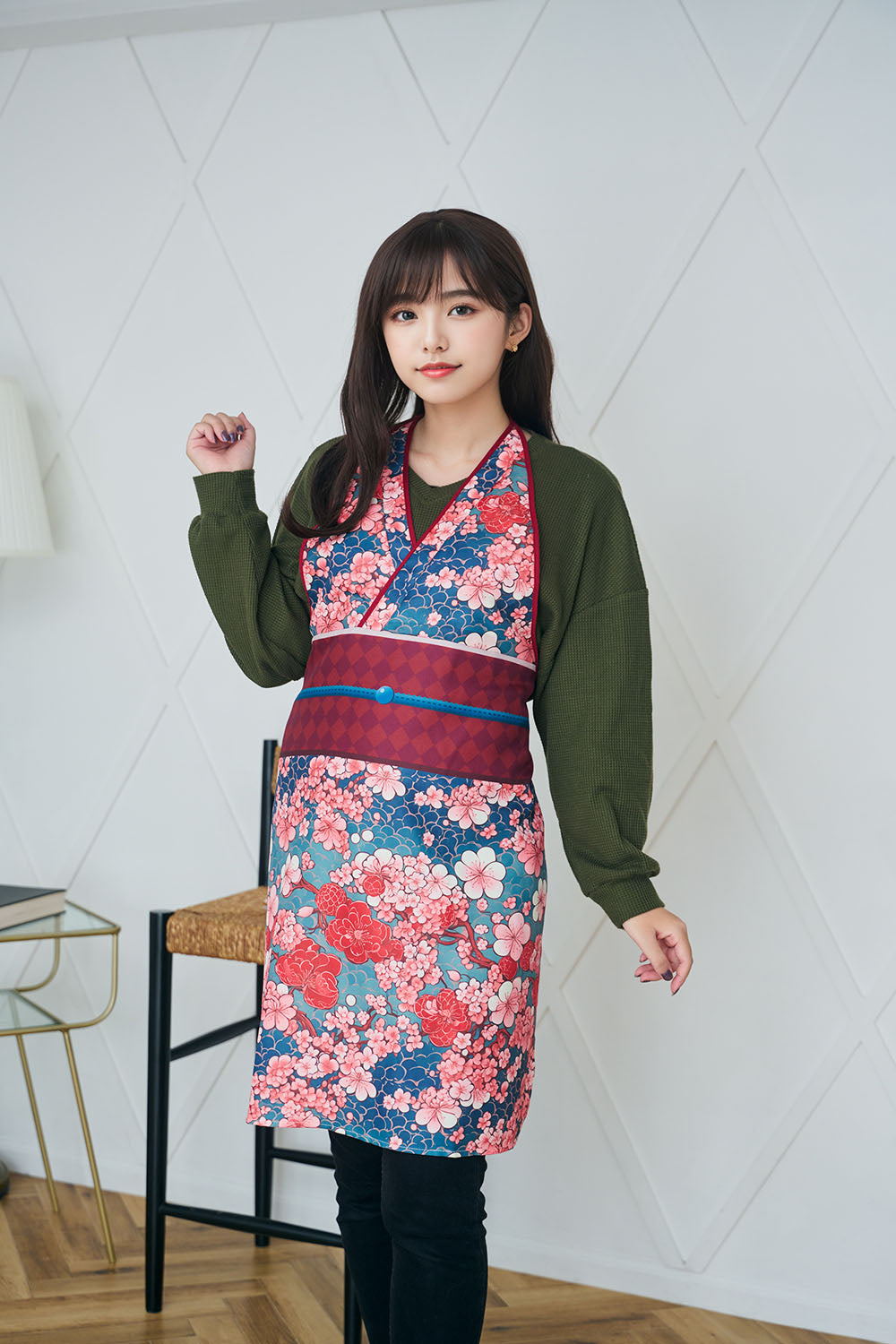 コスプレ エプロン 桜着物美人/里山着物美人/桜牡丹帯/陽桜帯