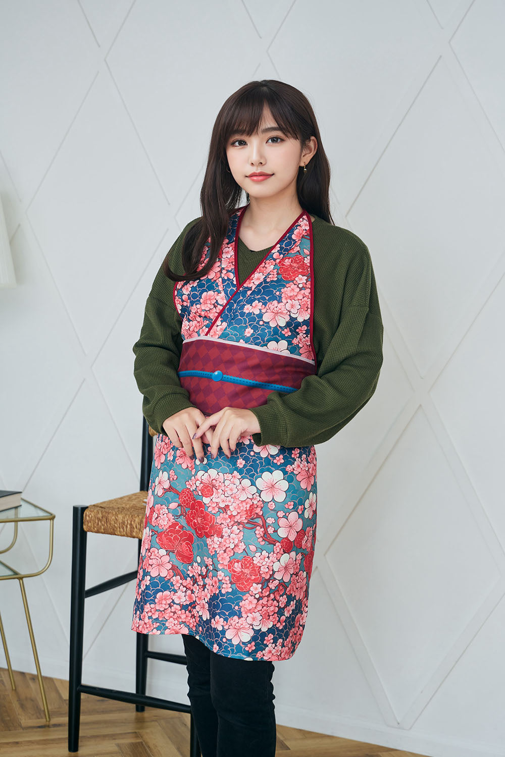 コスプレ エプロン 桜着物美人/里山着物美人/桜牡丹帯/陽桜帯
