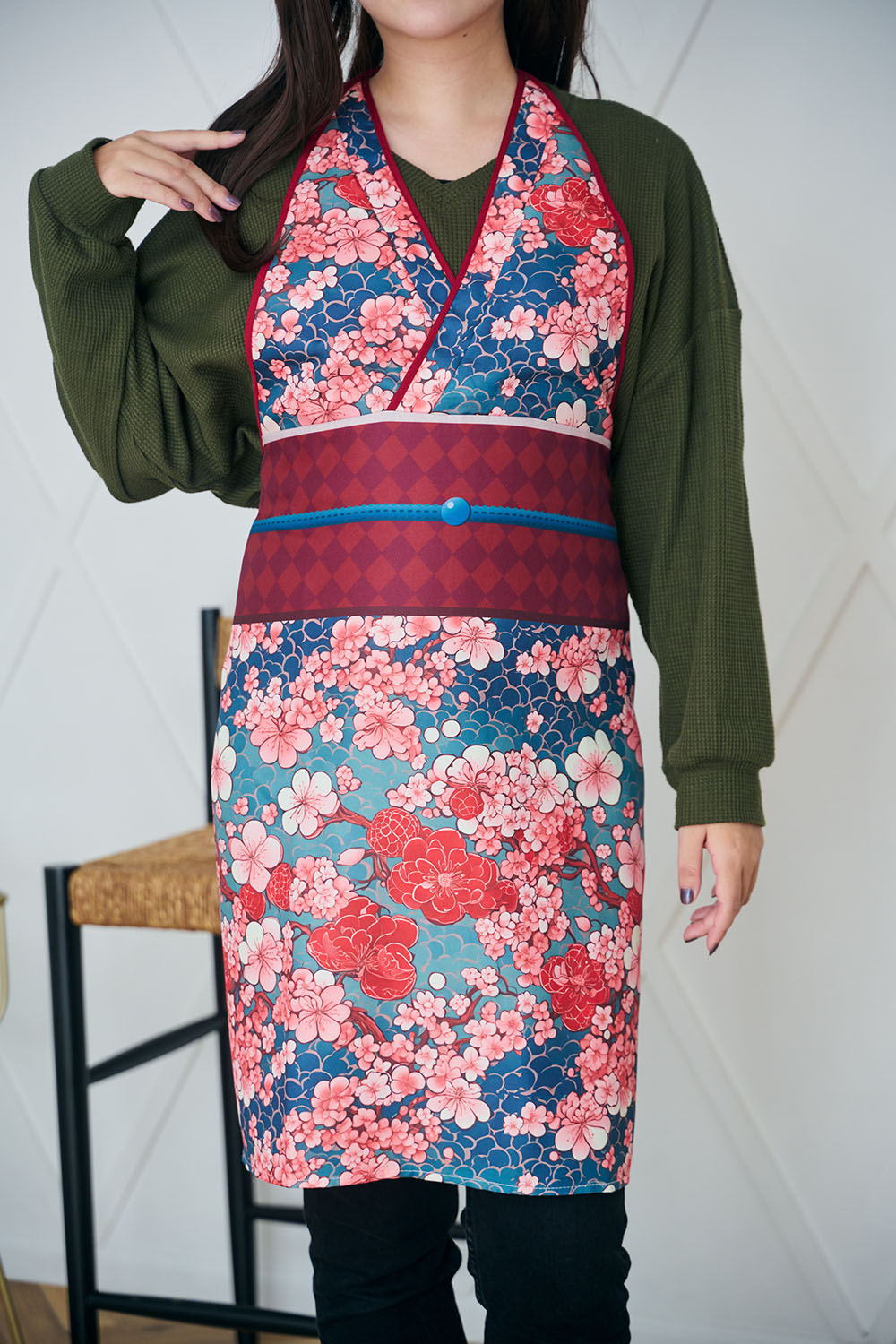 New] コスプレ エプロン 桜着物美人/里山着物美人/桜牡丹帯/陽桜帯