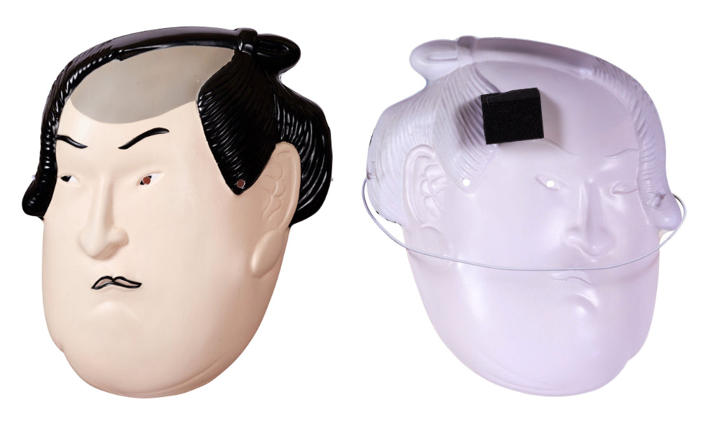 [New] コスプレ小物 人物 人型 お面 和風お面 小面/ひょっとこ/おかめ/相撲/写楽男子/筋隈/だるま ユニセックス フリーサイズ ホワイト/ペールオレンジ/レッド 【クリアストーン】