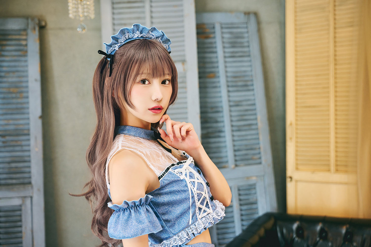 sugar メイド ブルー sugar メイド ブルー New] コスプレ メイド シュガーウィップ