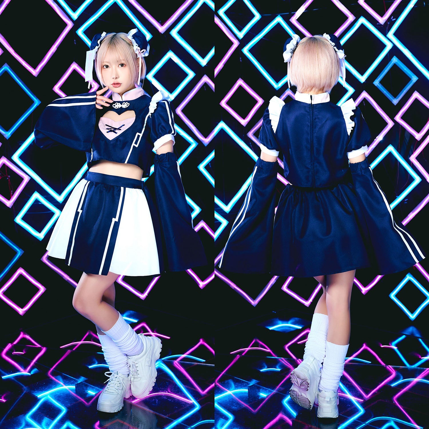 New] コスプレ チャイナ サイバーイリス ハートジャージチャイナ