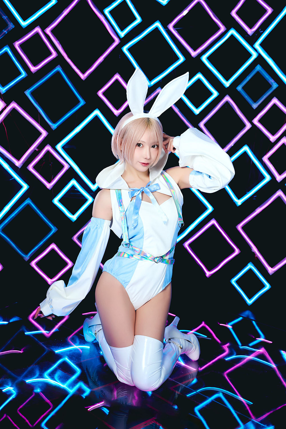 クリアストーン Clearstone コスプレ うさぎ サイバーイリス フーディーバニー レディース フリーサイズ ブルー[foodiebunny] New] コスプレ うさぎ サイバーイリス フーディーバニー レディース