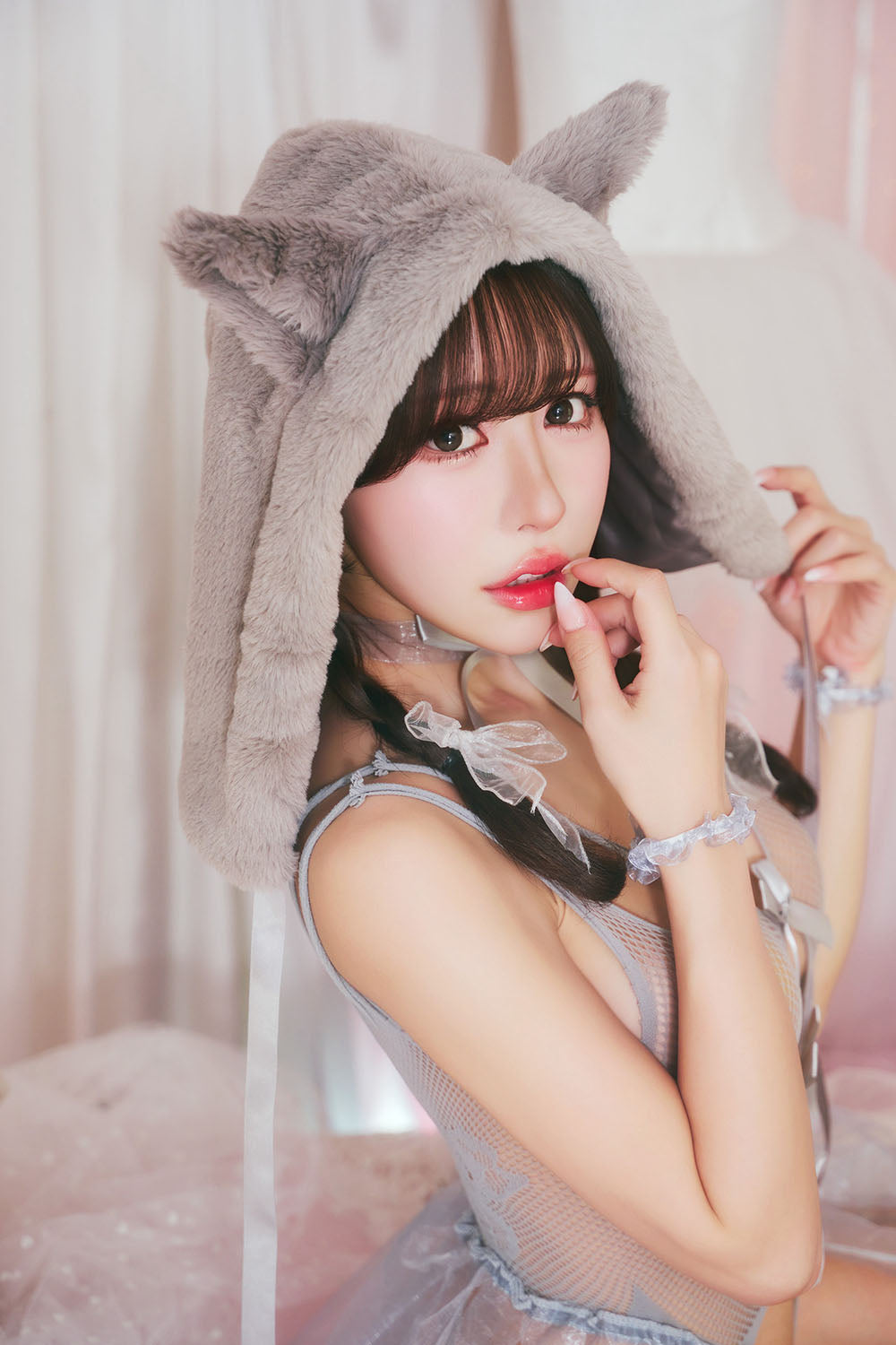 アニマルコスプレ衣装 グレー オオカミ　フリーサイズ コスプレ おおかみ アニマル ふわもこアニマル グレーウルフ