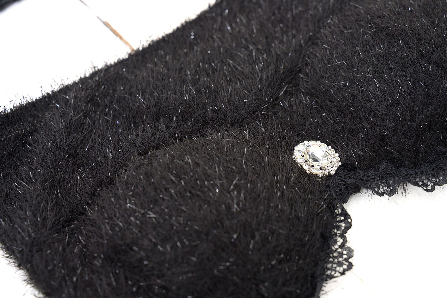 《JamsCollection・保科凜ちゃん着用》コスプレ ハロウィン ノアールヴェール 堕天使 レディース フリーサイズ ブラック【クリアストーン】