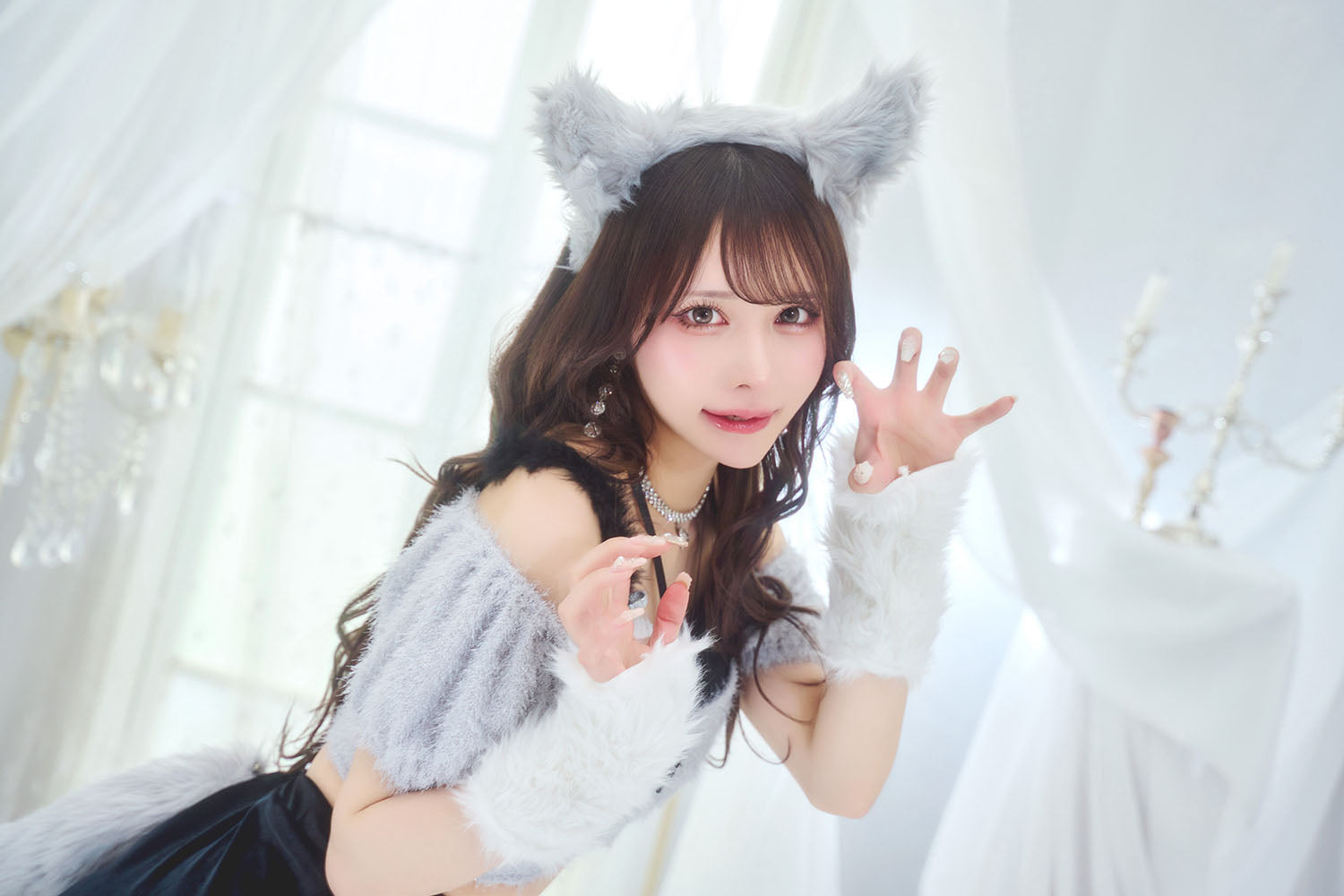 New] コスプレ ハロウィン アニマル ノアールヴェール ウルフ