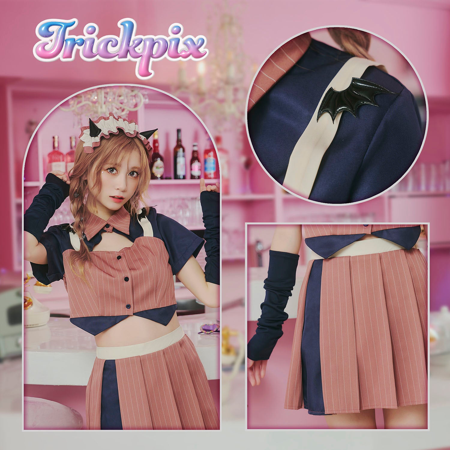 クリアストーンコスプレまとめ売り コスプレ 節分 INAZUMA鬼girl 鬼 ガーリーセパレート レディース