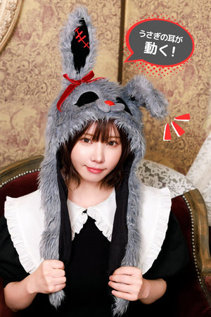 NEW] コスプレ小物 ハロウィン 帽子 うさぎ パタパタハット ホラー
