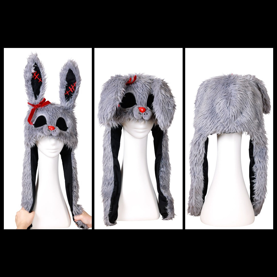 NEW] コスプレ小物 ハロウィン 帽子 うさぎ パタパタハット ホラー