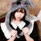 [NEW] コスプレ小物 ハロウィン 帽子 うさぎ パタパタハット ホラーラビット ユニセックス グレー 【クリアストーン】
