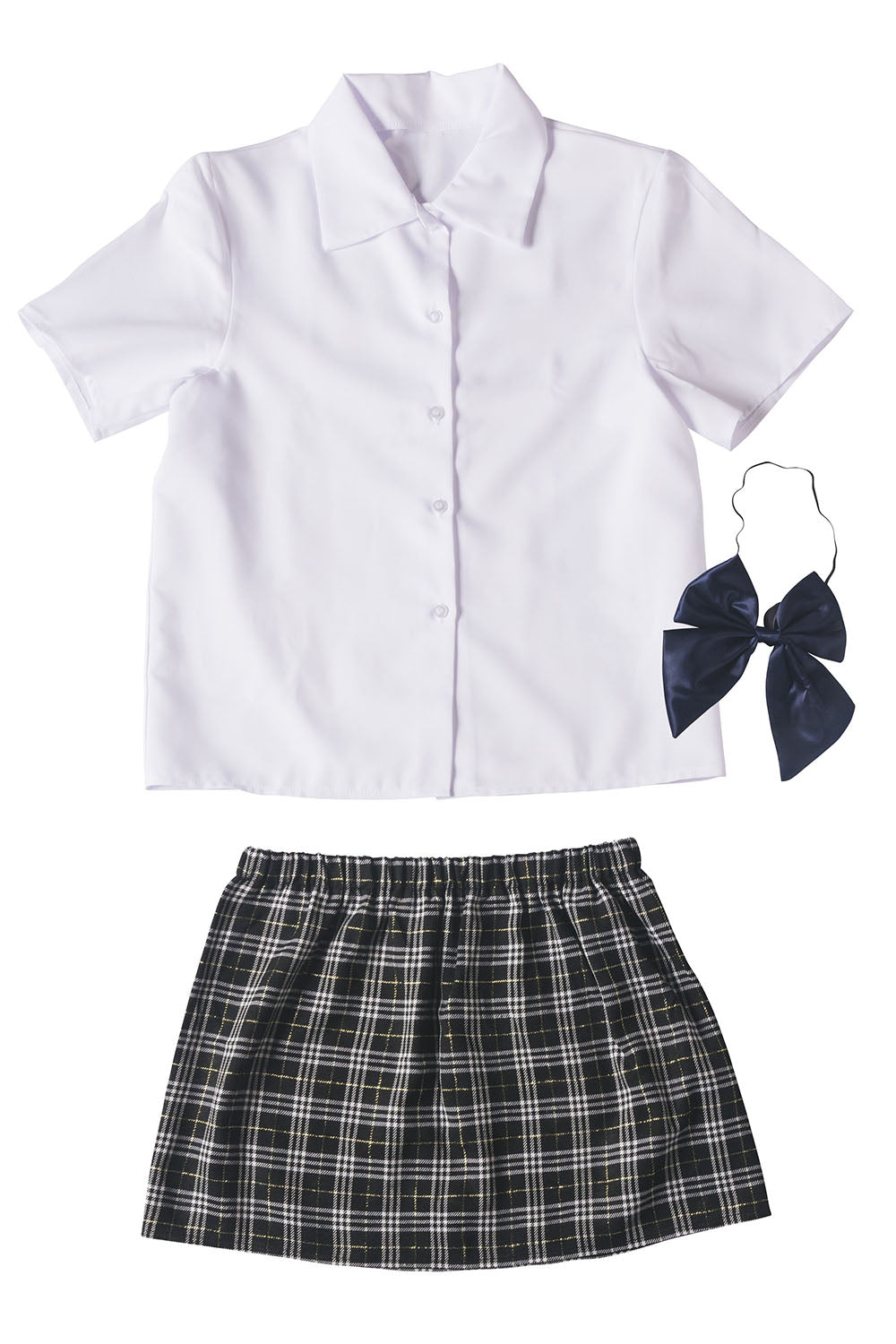 [NEW] コスプレ ハロウィン 女子高生 ハニーボーイ 制服 ユニセックス フリーサイズ ホワイト 【クリアストーン】