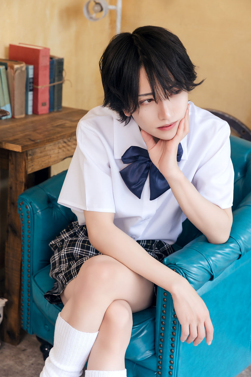 [NEW] コスプレ ハロウィン 女子高生 ハニーボーイ 制服 ユニセックス フリーサイズ ホワイト 【クリアストーン】