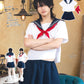 [NEW] コスプレ ハロウィン 制服 ハニーボーイ セーラー ユニセックス フリーサイズ ネイビー 【クリアストーン】