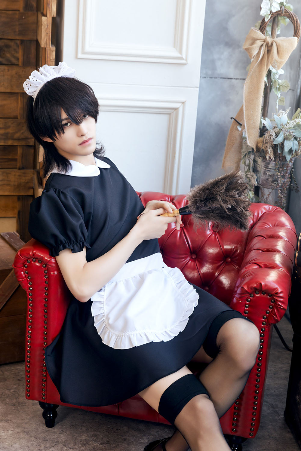 [NEW] コスプレ ハロウィン ハニーボーイ メイド ユニセックス フリーサイズ ブラック 【クリアストーン】