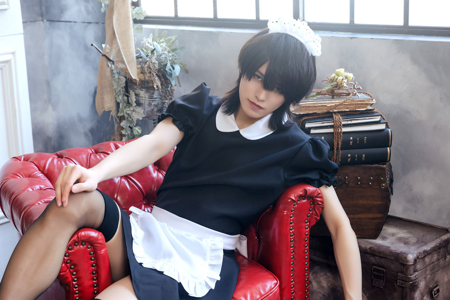 [NEW] コスプレ ハロウィン ハニーボーイ メイド ユニセックス フリーサイズ ブラック 【クリアストーン】