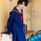 [NEW] コスプレ ハロウィン 制服 ハニーボーイ ネイビーセーラー ユニセックス フリーサイズ ネイビー 【クリアストーン】