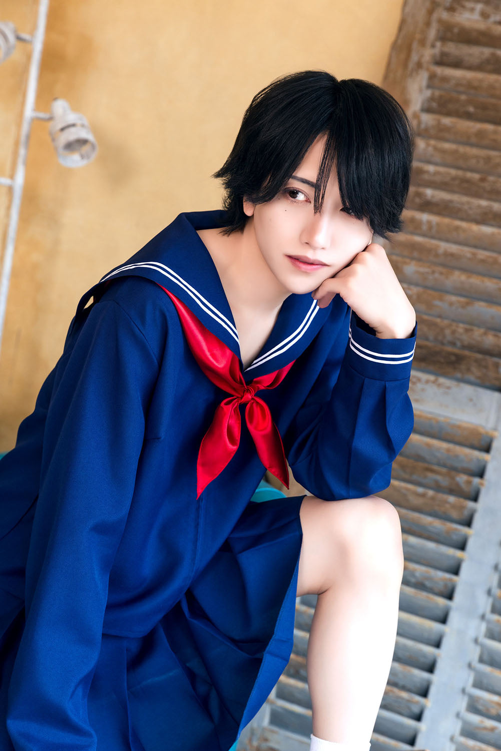 [NEW] コスプレ ハロウィン 制服 ハニーボーイ ネイビーセーラー ユニセックス フリーサイズ ネイビー 【クリアストーン】