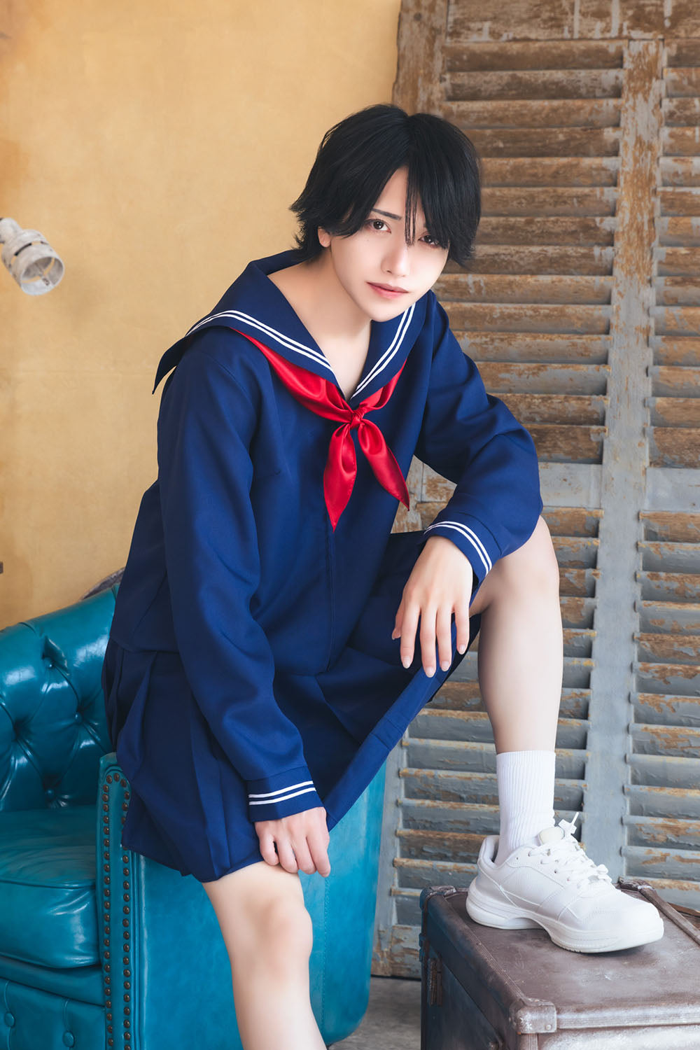 [NEW] コスプレ ハロウィン 制服 ハニーボーイ ネイビーセーラー ユニセックス フリーサイズ ネイビー 【クリアストーン】